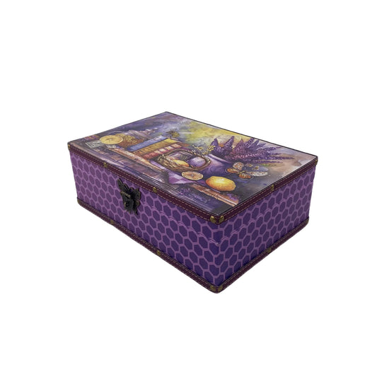 G37- Lavender wooden box (Side purple)