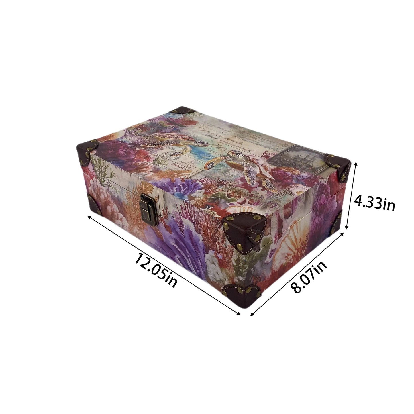 G63- Sea Turtles wooden box