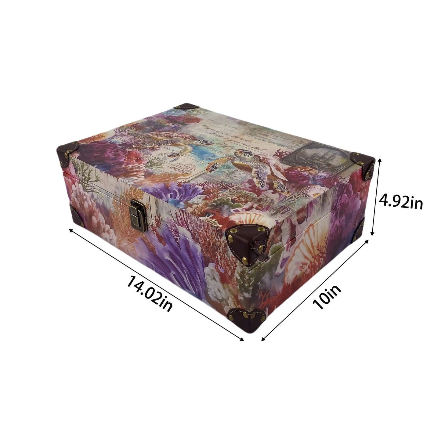 G63- Sea Turtles wooden box