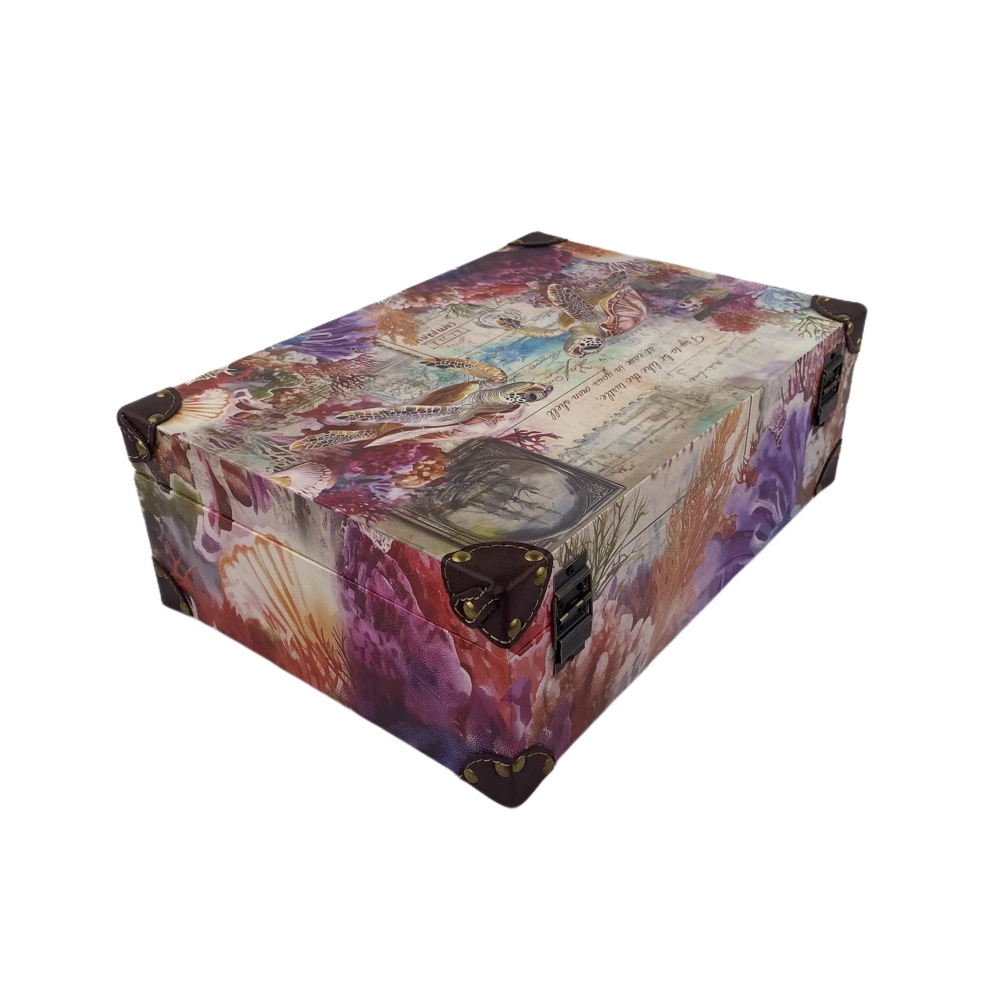 G63- Sea Turtles wooden box