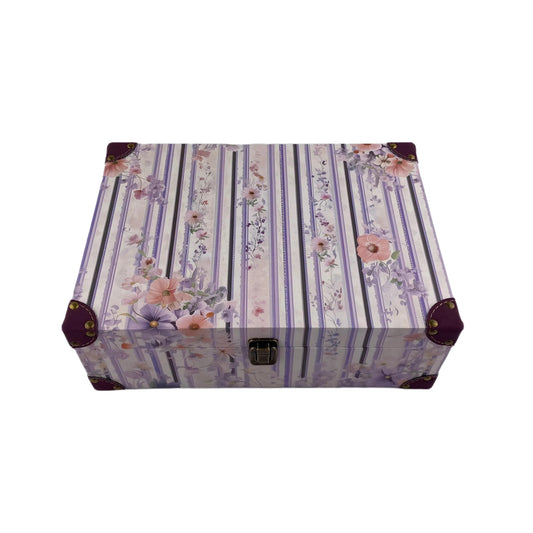 G111- Floral wooden box