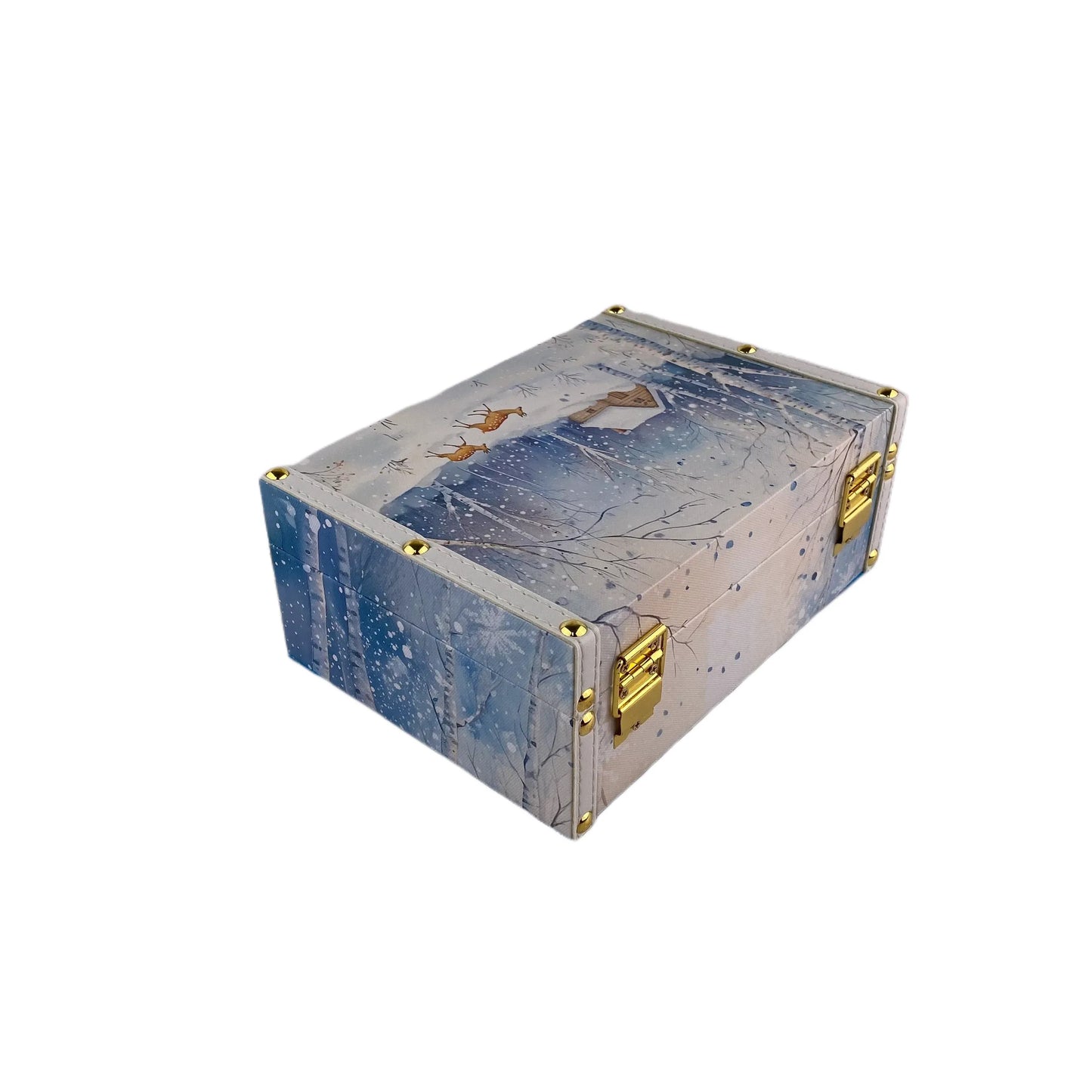 G139- Winter wooden box