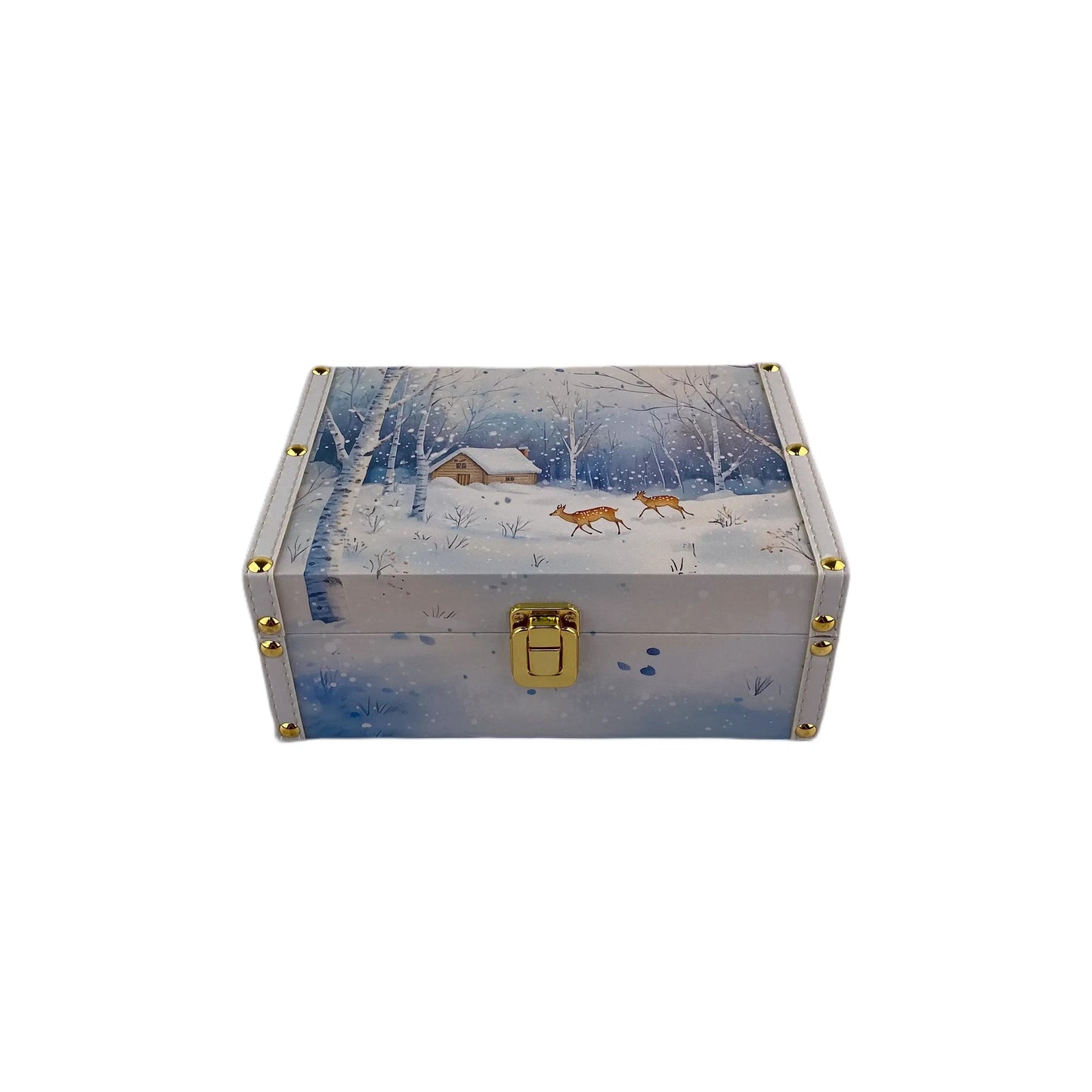 G139- Winter wooden box