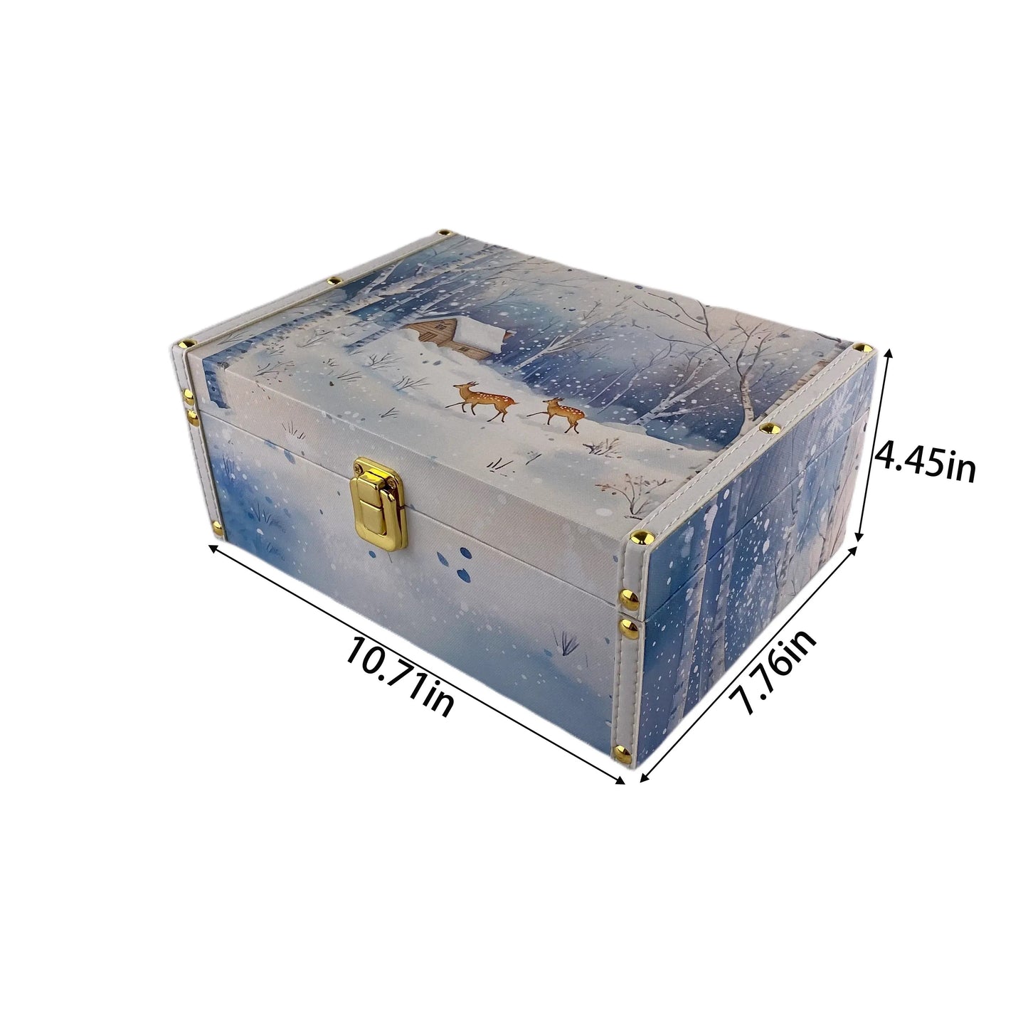 G139- Winter wooden box