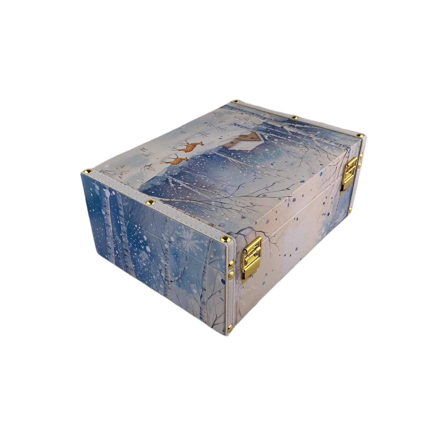 G139- Winter wooden box