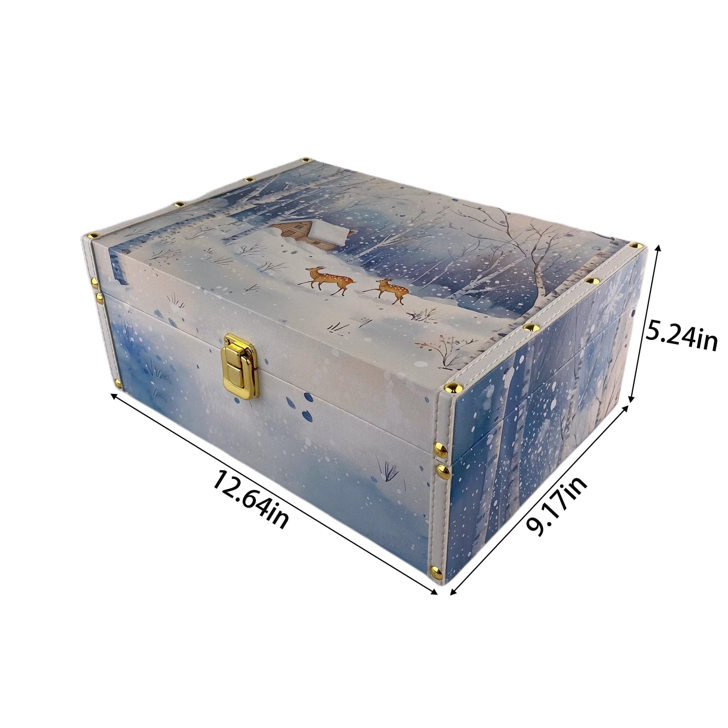 G139- Winter wooden box