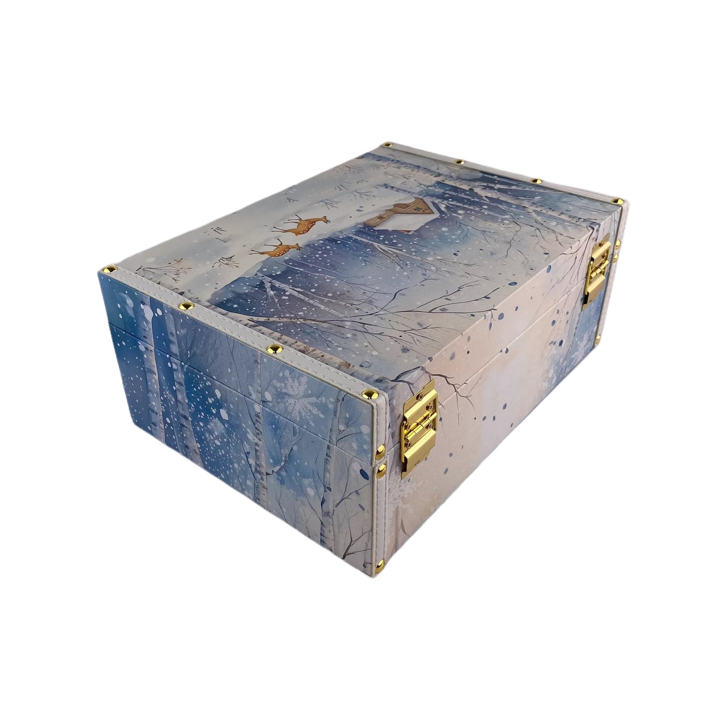 G139- Winter wooden box