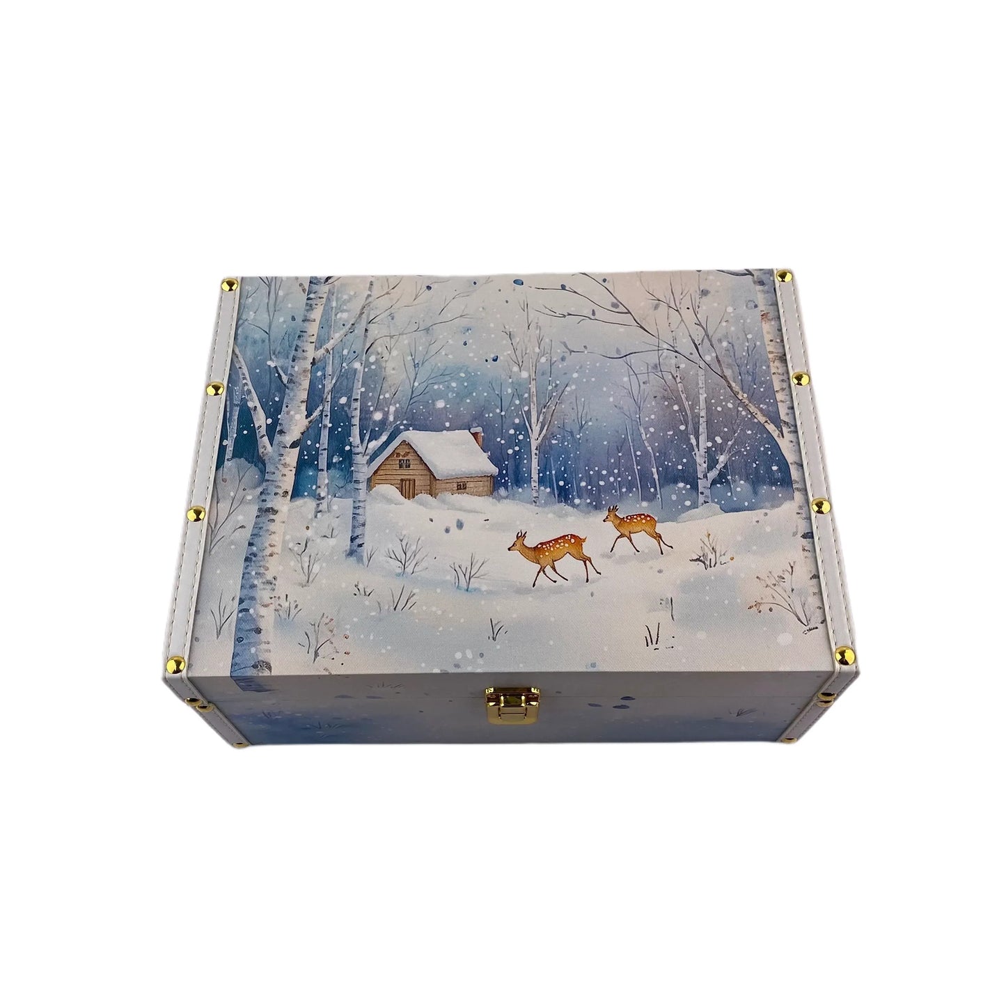 G139- Winter wooden box