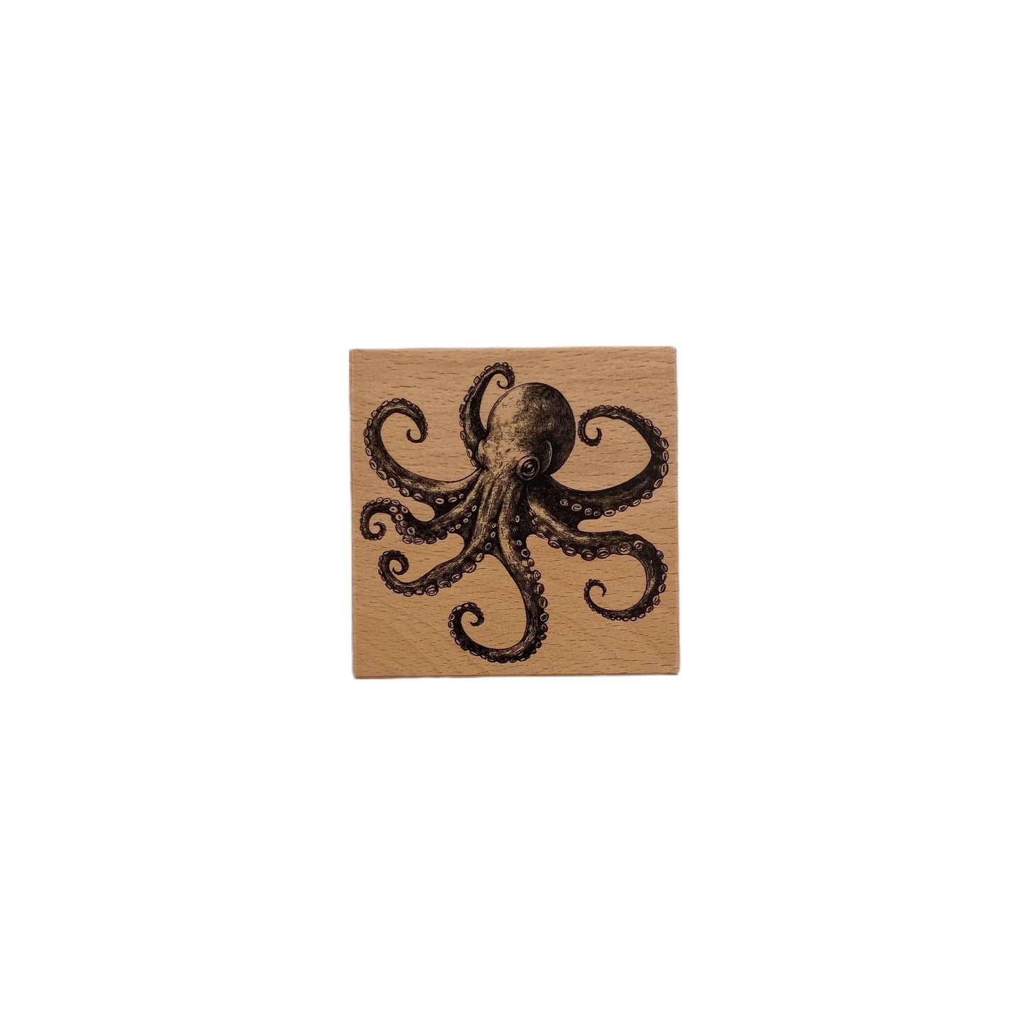 Octopus Wooden Stamp 7*7cm