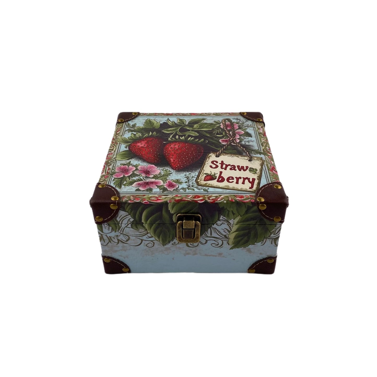 G145- Strawberry wooden box