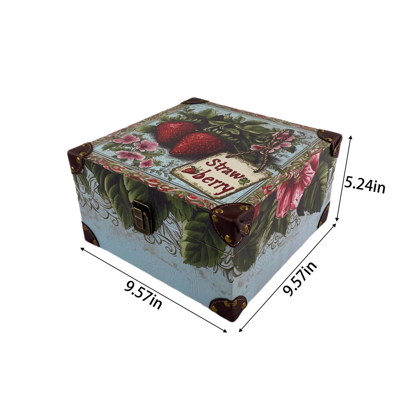 G145- Strawberry wooden box