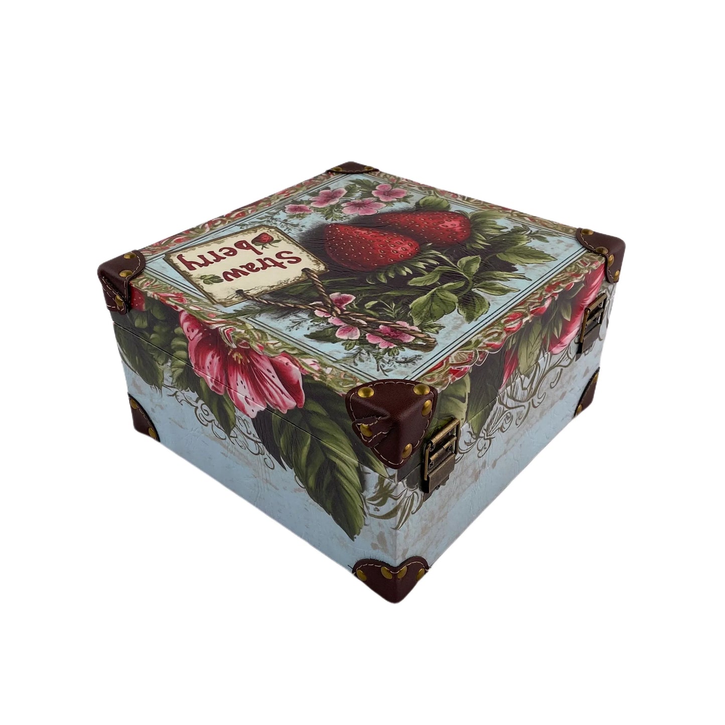 G145- Strawberry wooden box