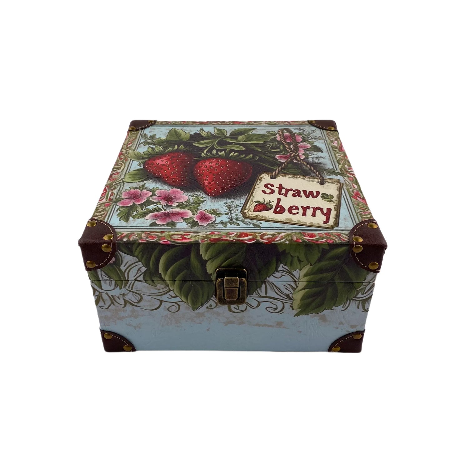 G145- Strawberry wooden box