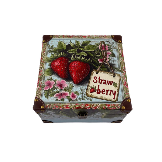 G145- Strawberry wooden box