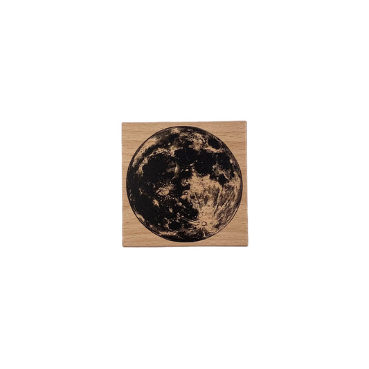 Moon Wooden Stamp 8*8cm