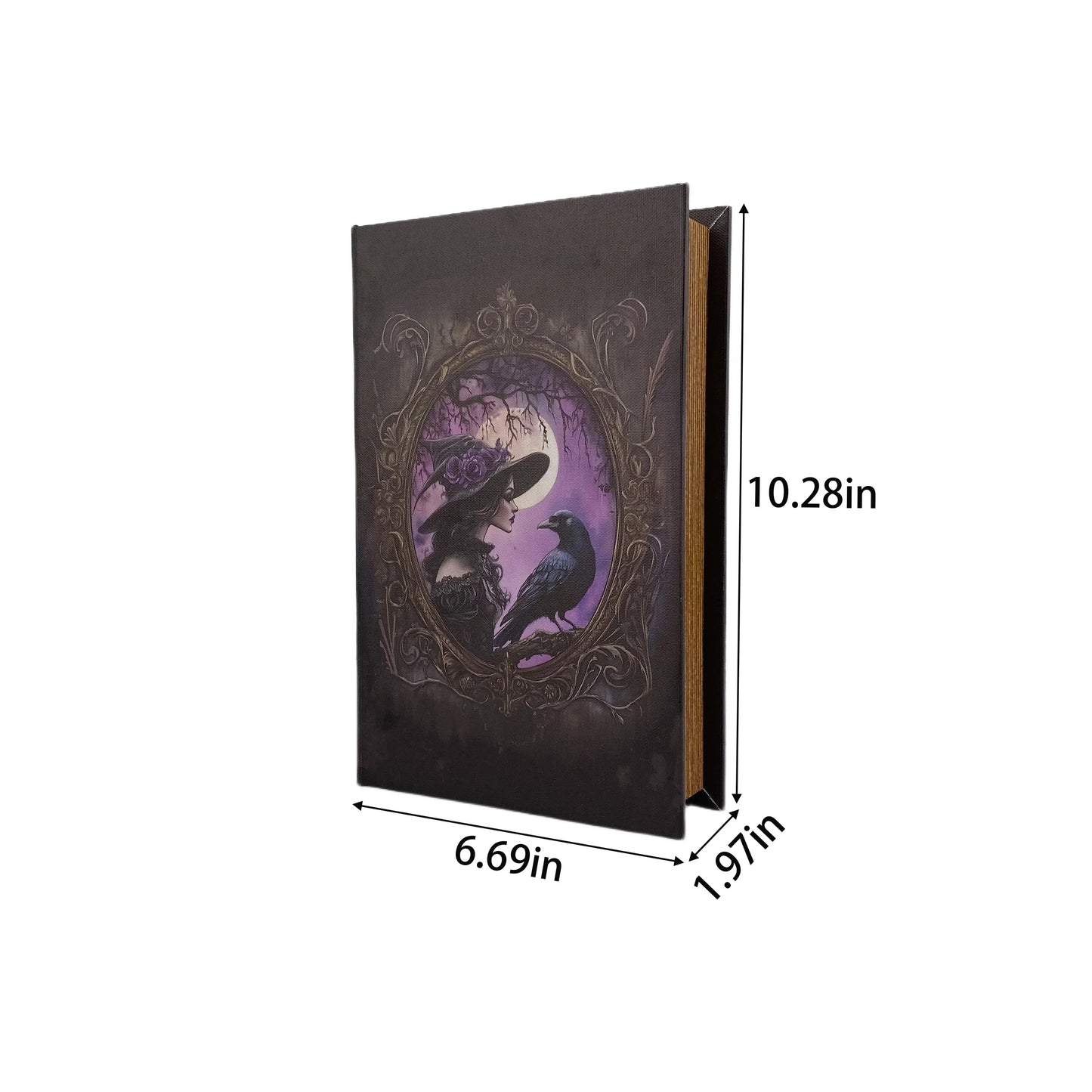 G161- Purple witch book box