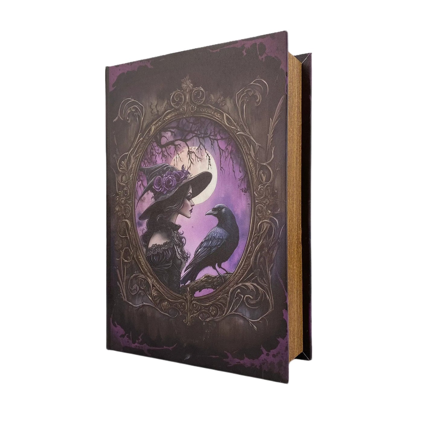 G161- Purple witch book box