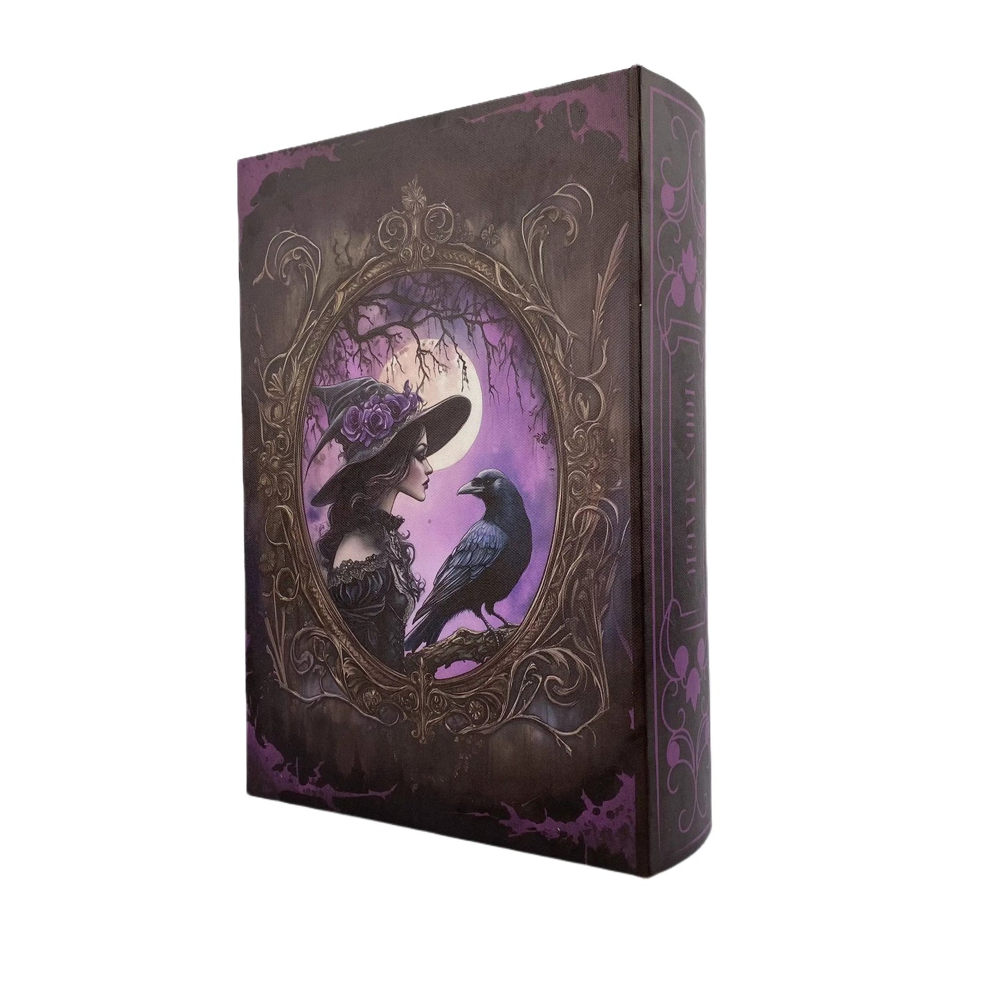 G161- Purple witch book box