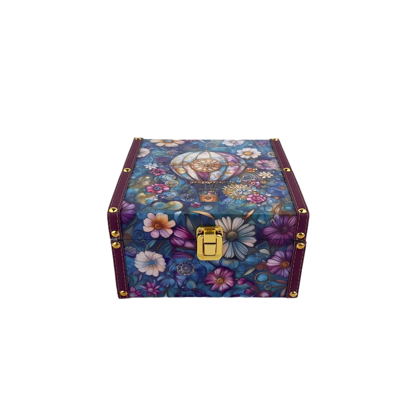 G216- steam balloon wooden box