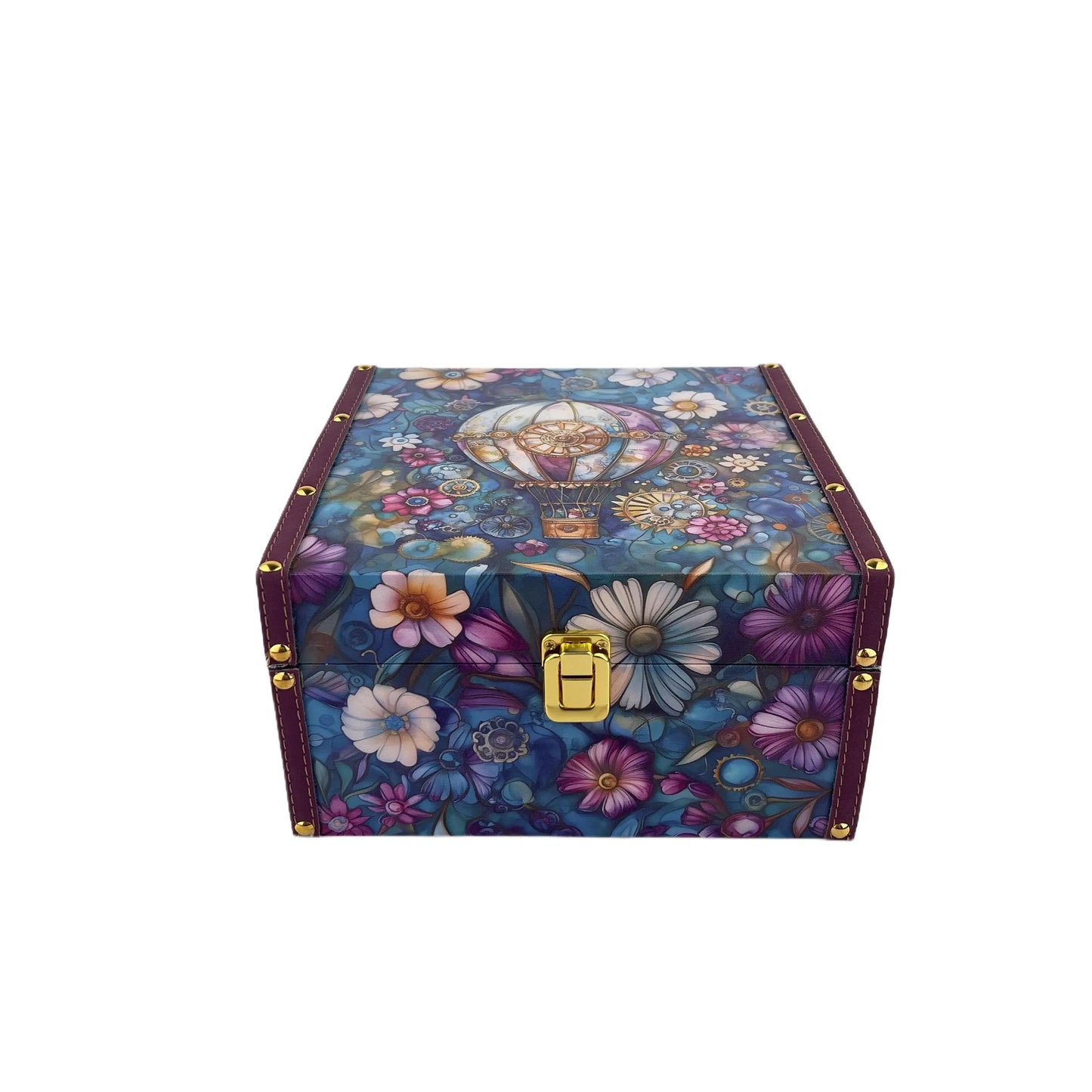 G216- steam balloon wooden box