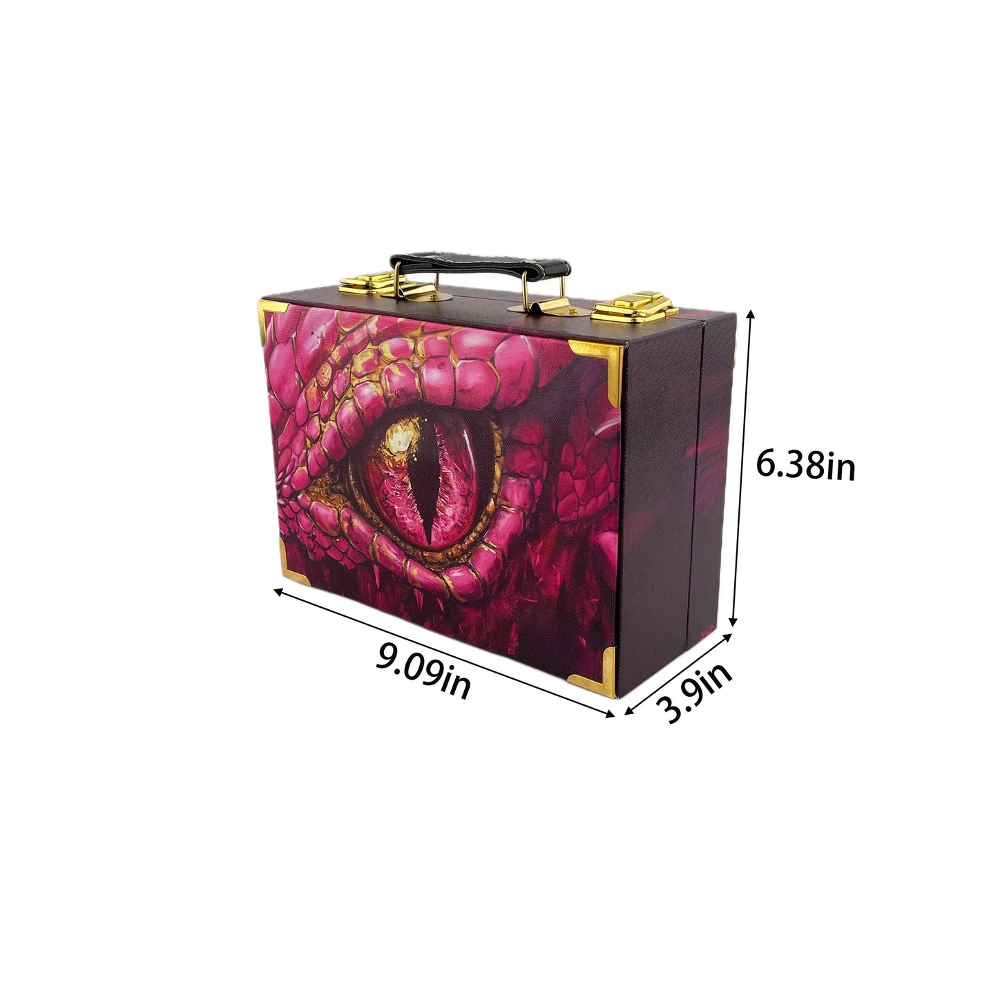 G246- Pink Dragon Eye Suitcase