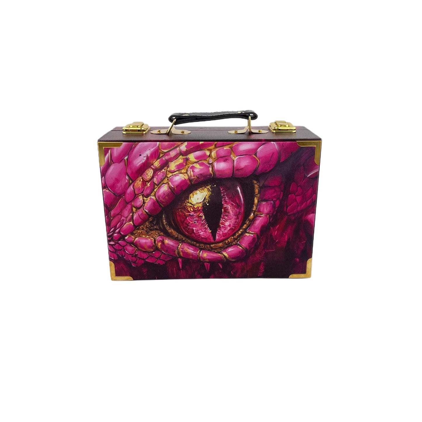 G246- Pink Dragon Eye Suitcase