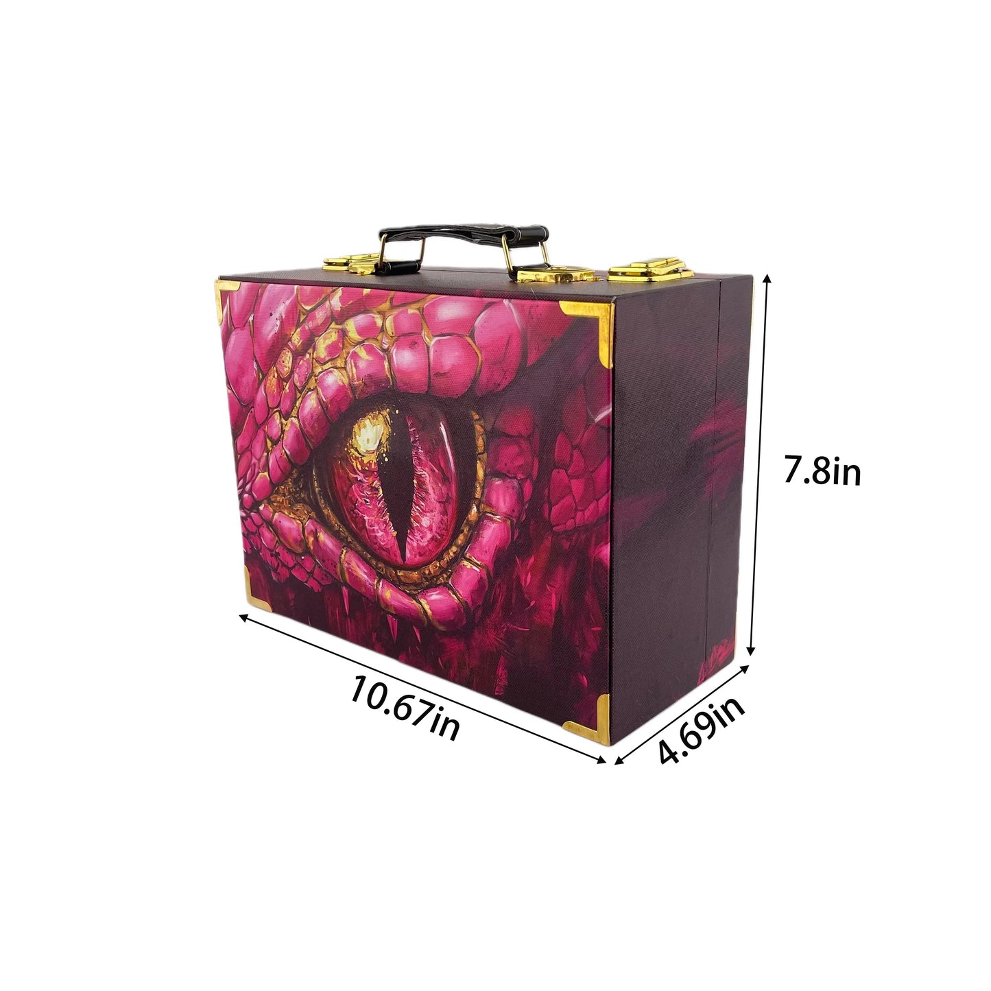 G246- Pink Dragon Eye Suitcase