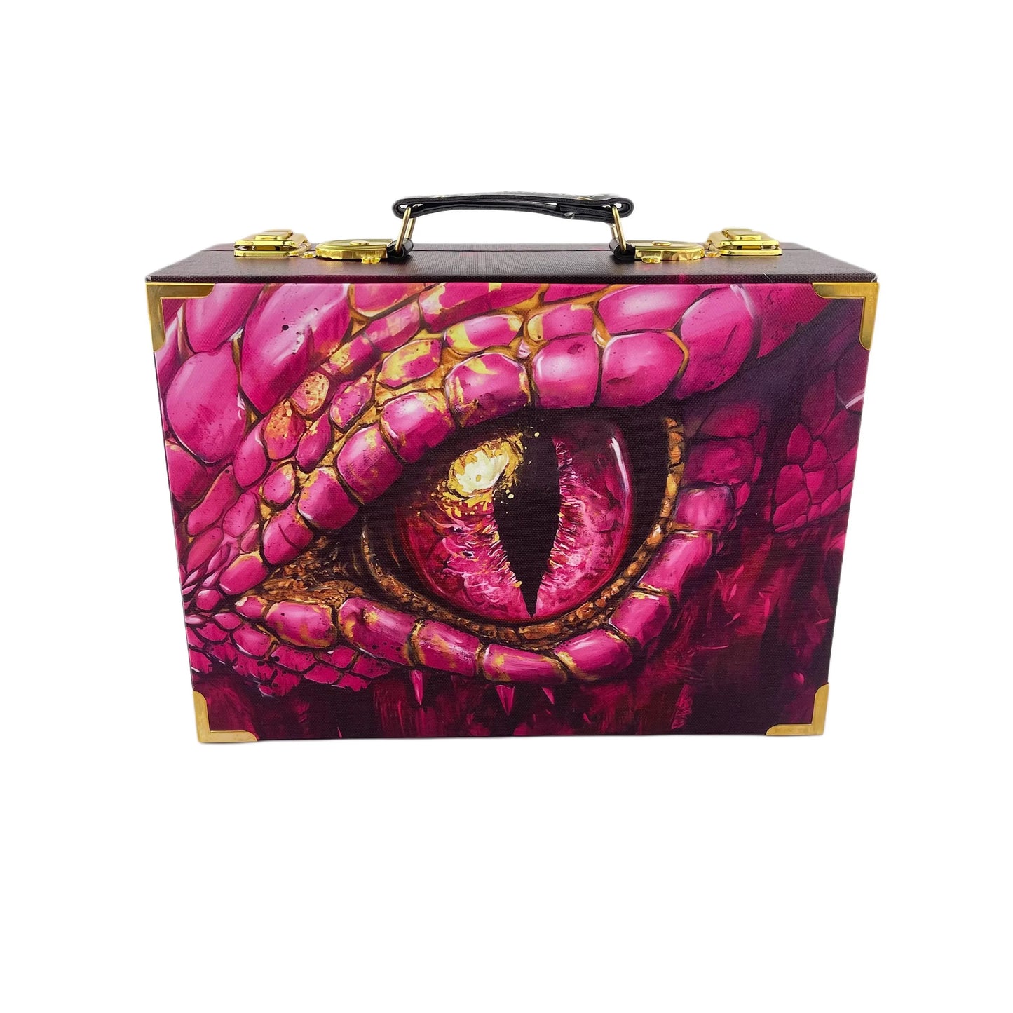 G246- Pink Dragon Eye Suitcase