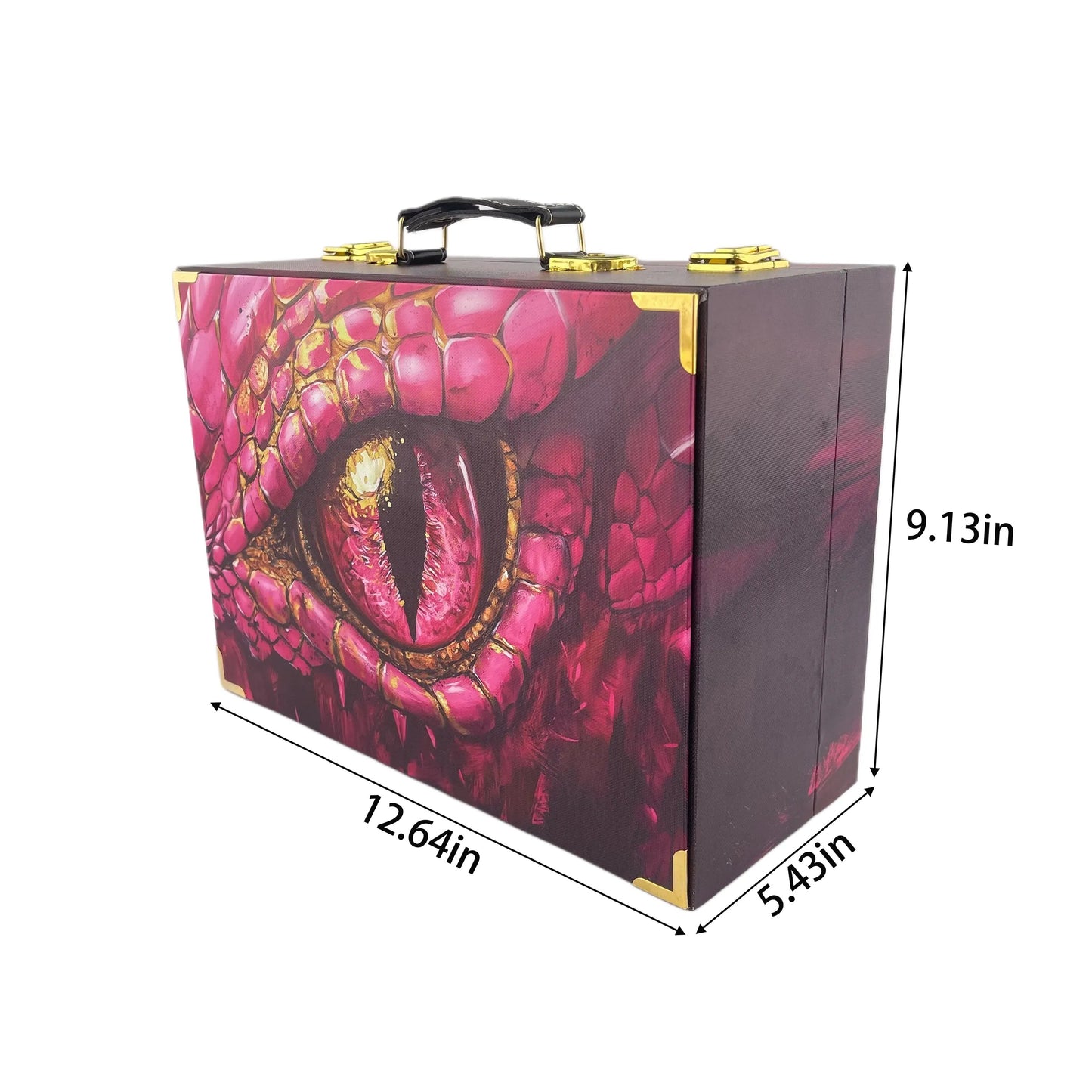 G246- Pink Dragon Eye Suitcase