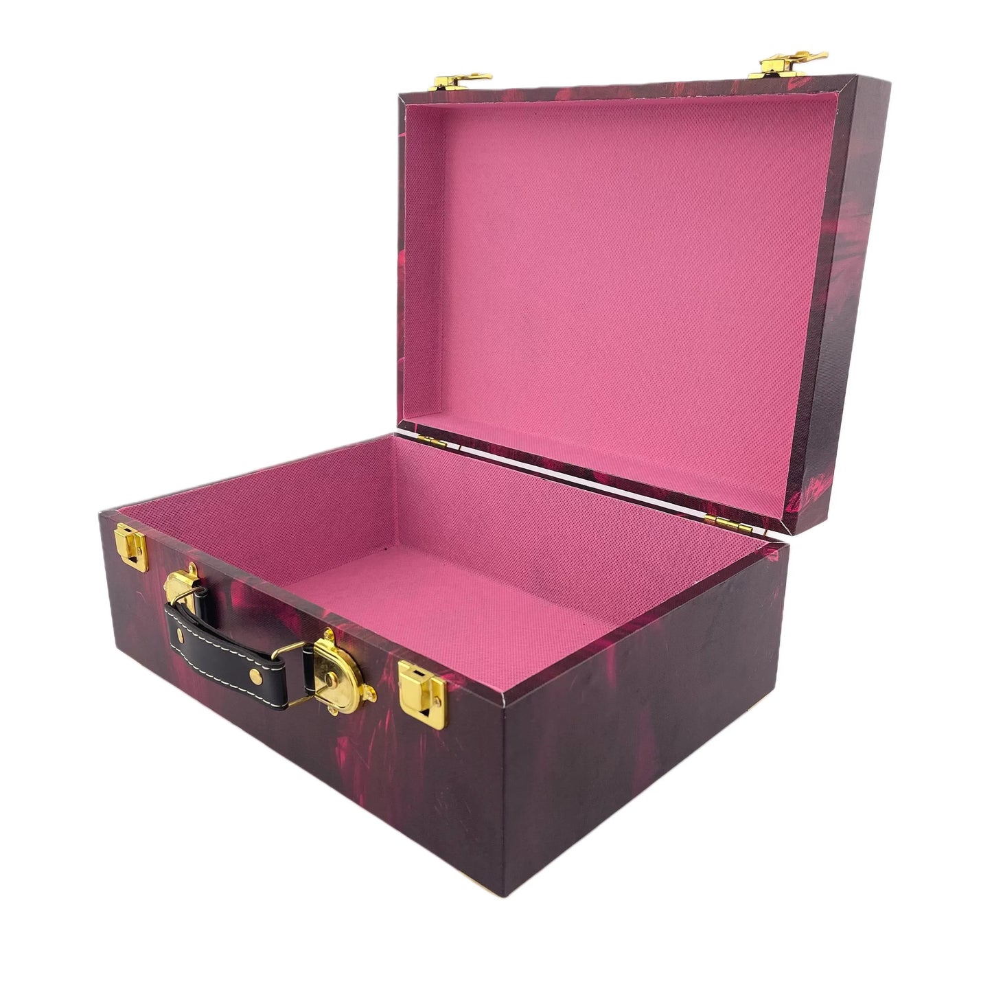 G246- Pink Dragon Eye Suitcase