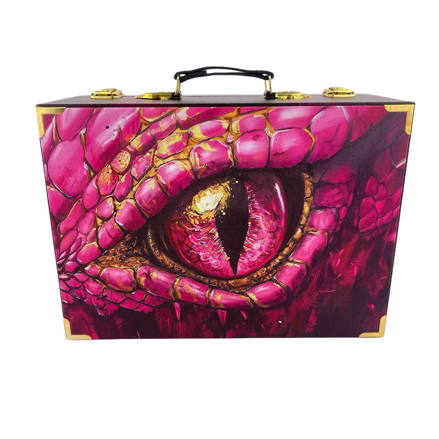 G246- Pink Dragon Eye Suitcase