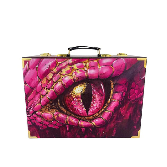 G246- Pink Dragon Eye Suitcase