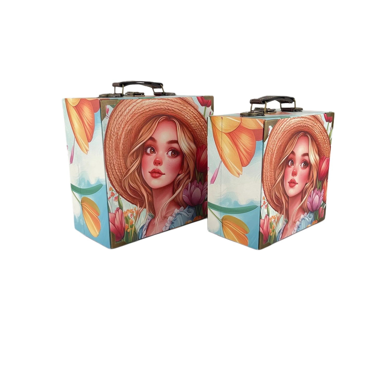 G253- Tulip Girl Suitcase