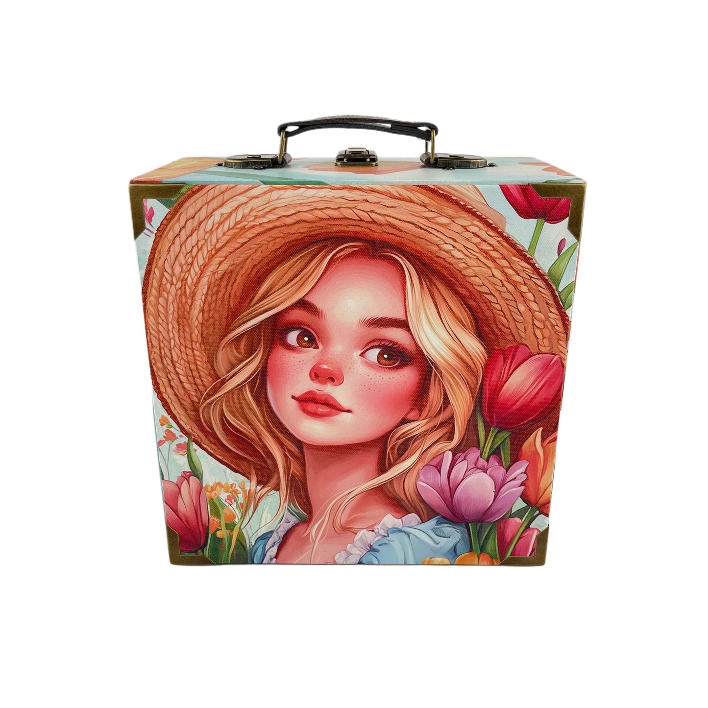 G253- Tulip Girl Suitcase