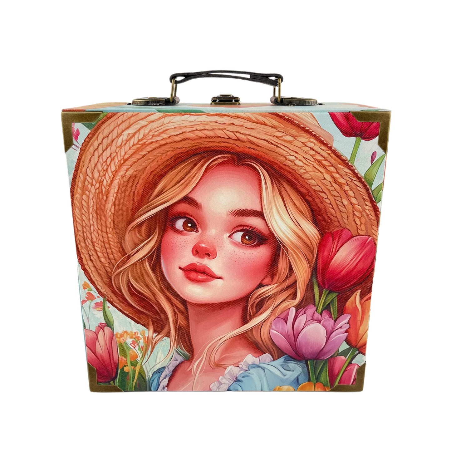 G253- Tulip Girl Suitcase