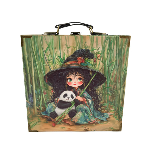 G281- Panda Girl Suitcase