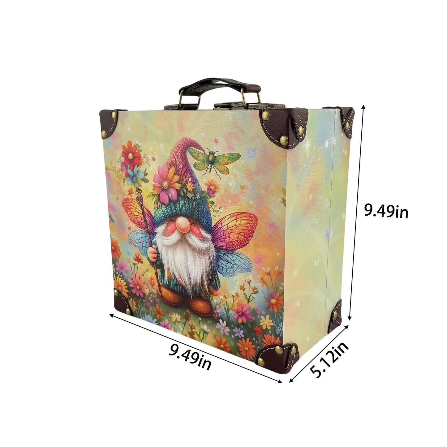 G282- Dragonfly Gnome Suitcase