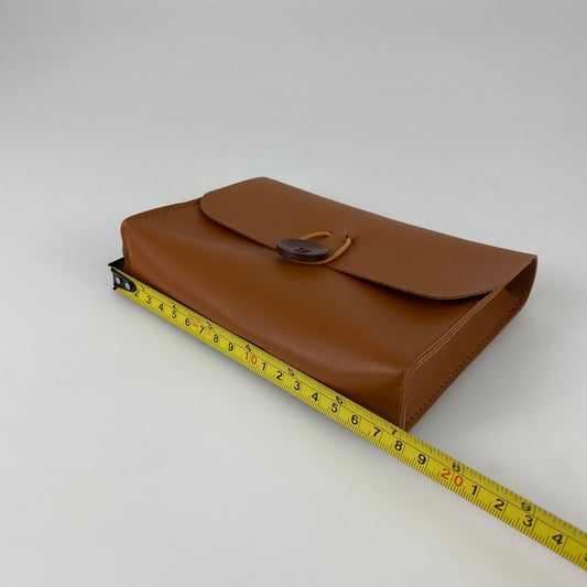 Button bag-brown