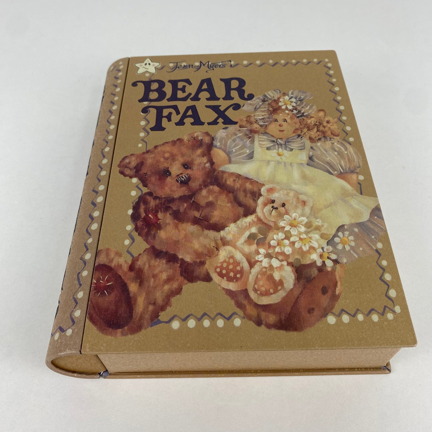 Empty bear tin box