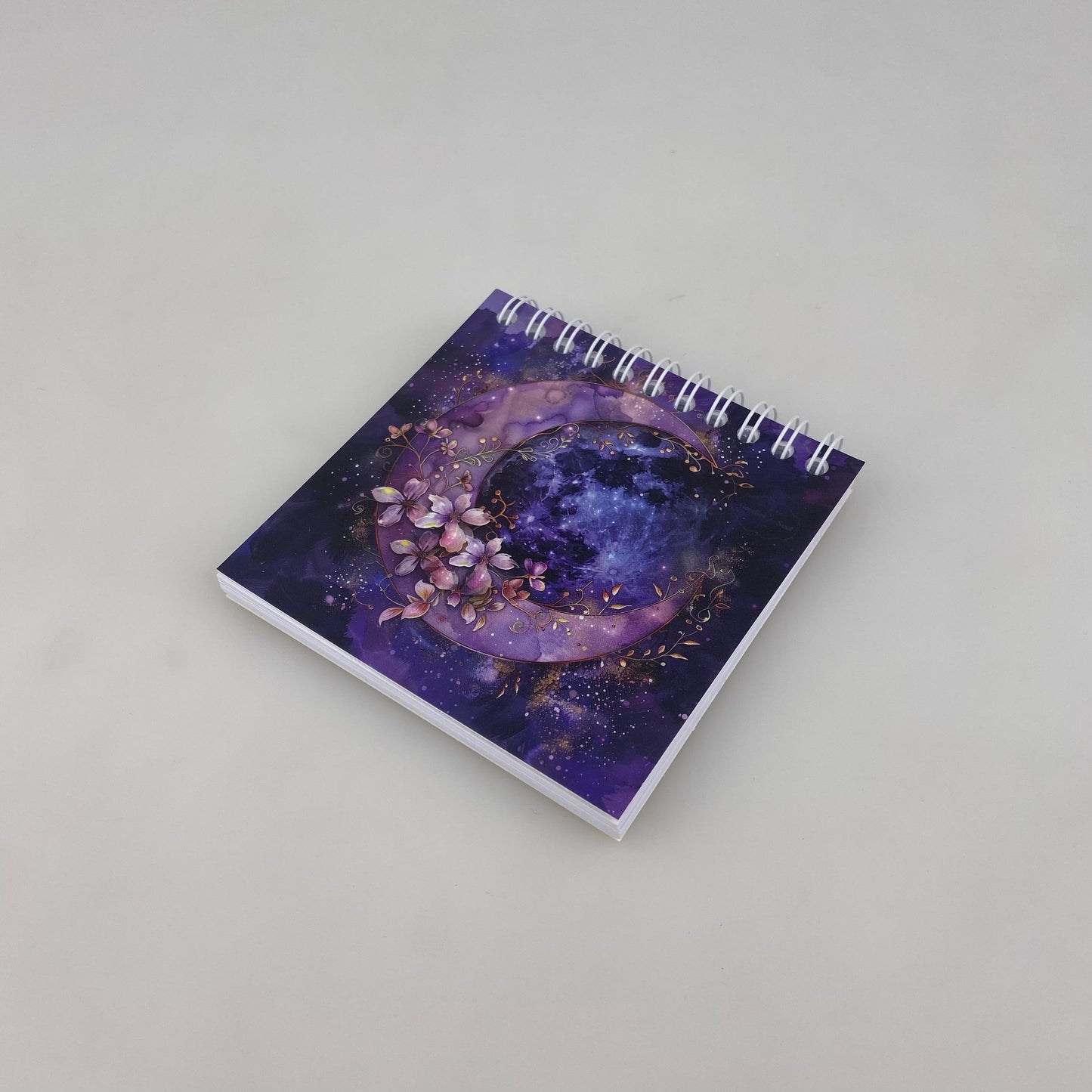 Purple moon mini notebook